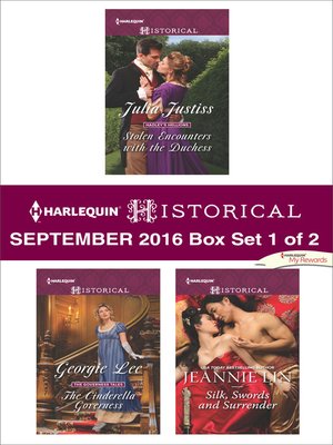 cover image of Harlequin Historical September 2016, Box Set 1 of 2